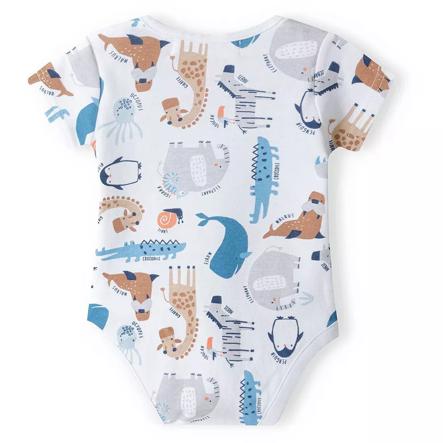 MINOTI 2er-Pack Bodys AquamarinWeiß