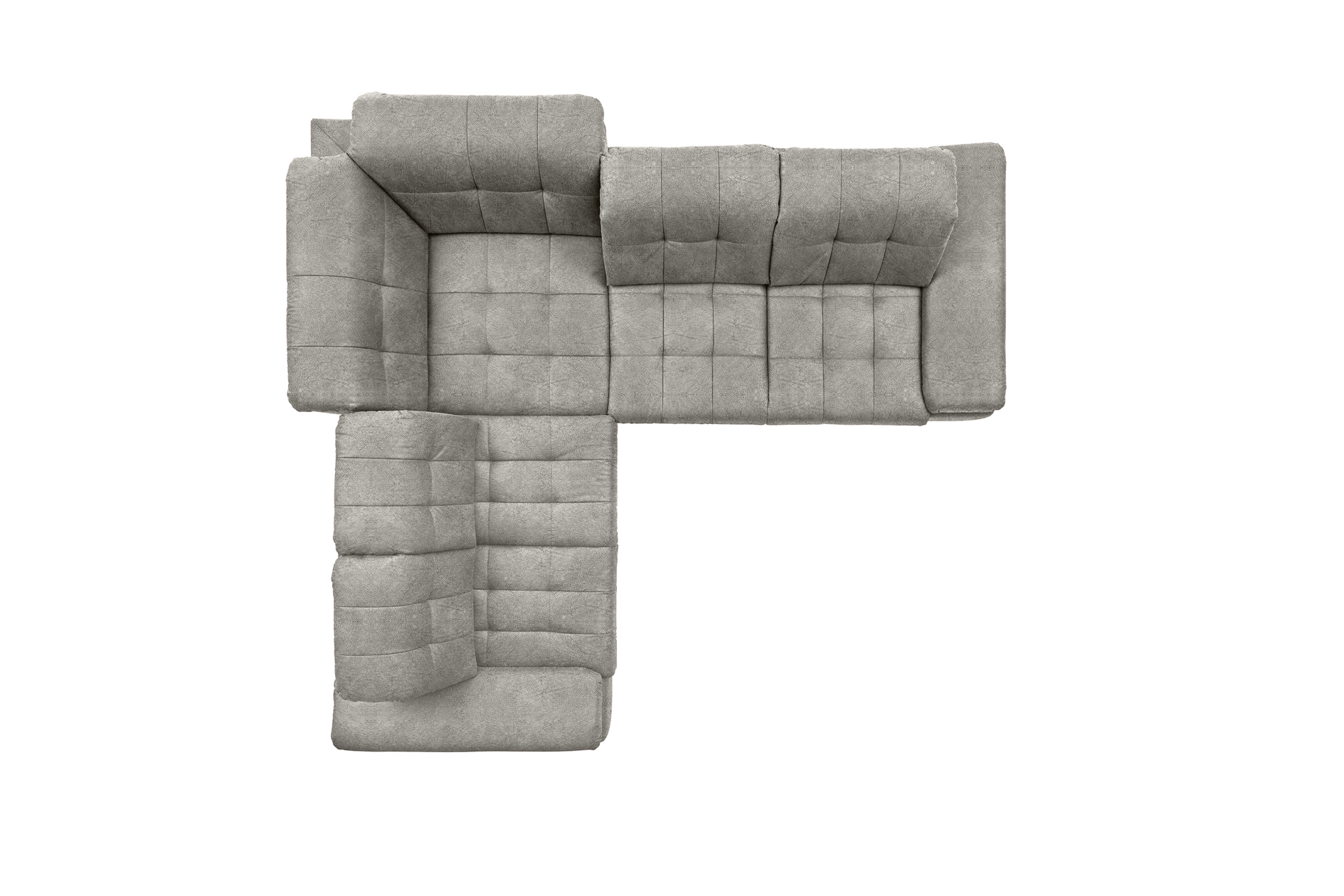 polsterpower Ecksofa - Saddle alu - Basismodell - links