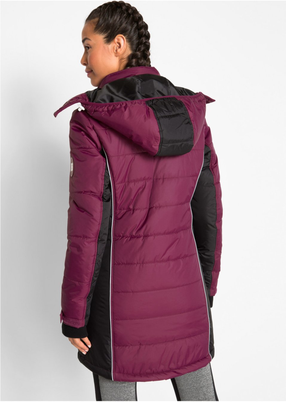 Manteau de ski matelassé fonctionnel, imperméable
