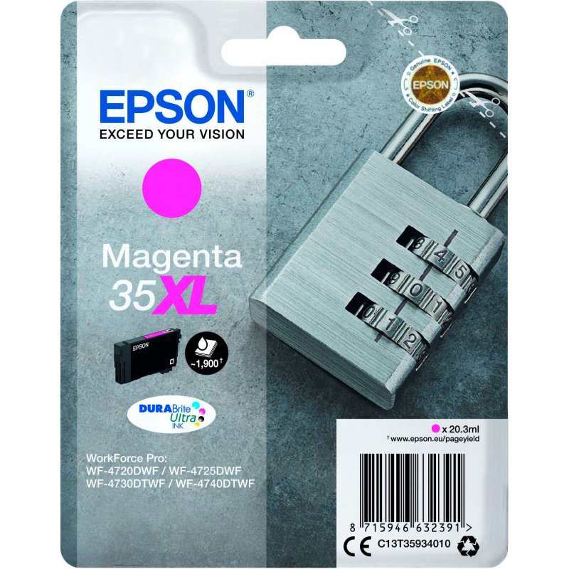 Epson 35XL cartouche haute capacité couleurs pour imprimante jet d'encre