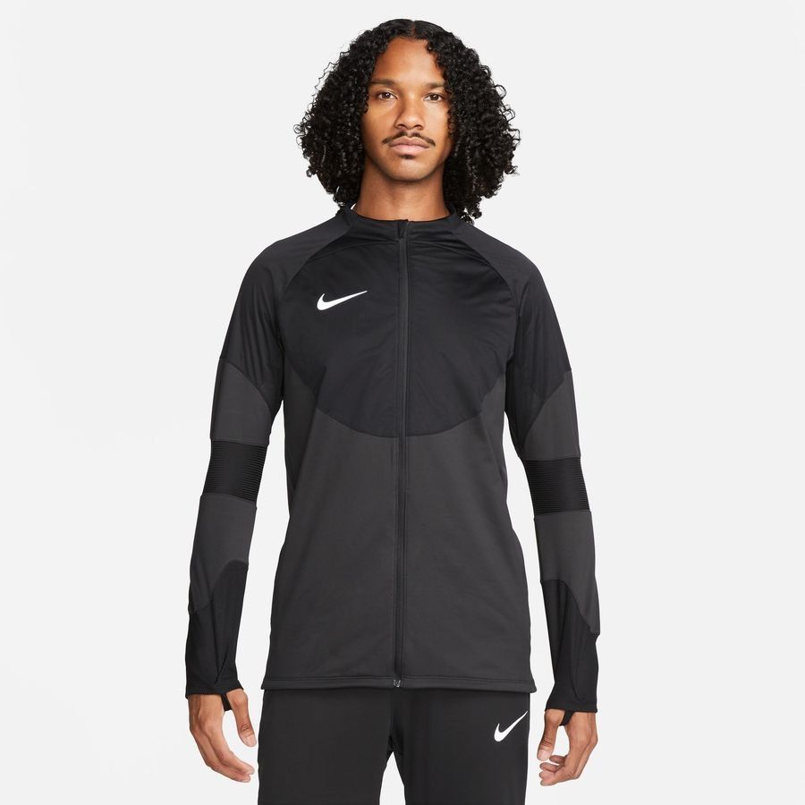 Nike Maillot d'Entraînement Therma-FIT Strike Drill FZ Winter Warrior - Noir/Argenté