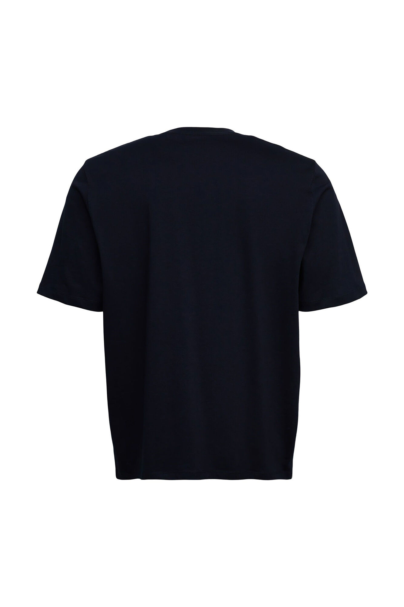 Camiseta com logo multicolorido, algodão sustentável - Estampa azul