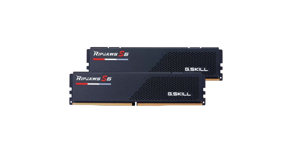 G.Skill64 GB DDR5-6800 (2x 32 GB) Kit werkgeheugen  (Zwart, F5-6800J3445G32GX2-RS5K, Ripjaws S5, XMP)