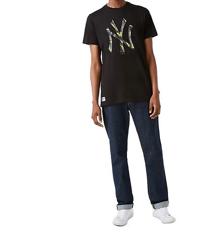 New Era T-Shirt - New York Yankees - Sort/Gul