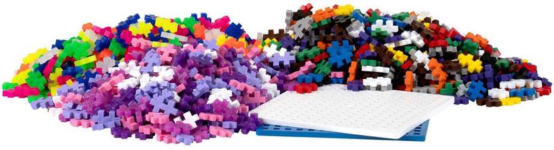 Plus-Plus - Opbergbox - Bouwspeelgoed - 2400 Delig - Kleurige Bouwstenen