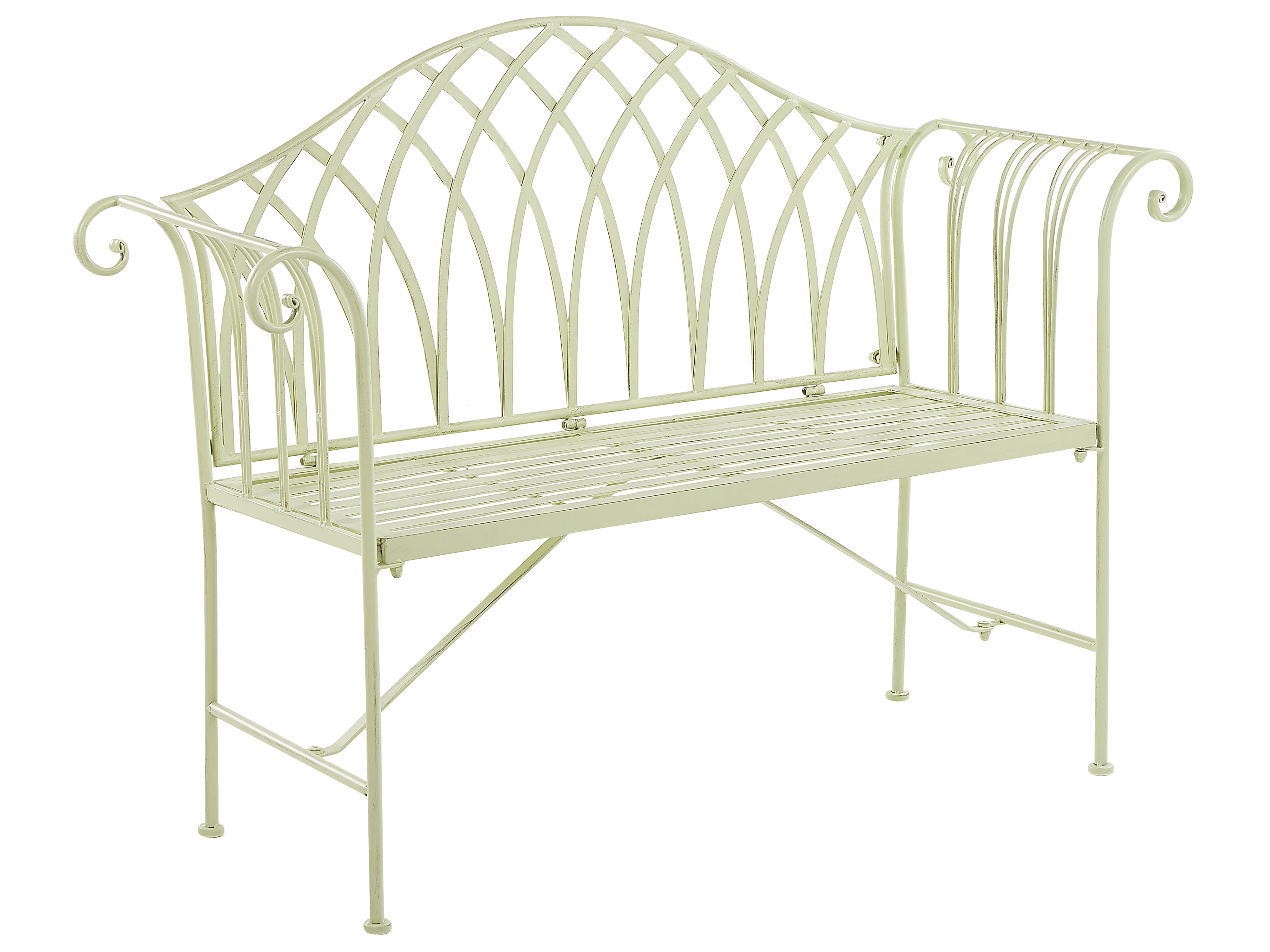 Tuinbank MILAZZO 130 cm Metaal Lichtgroen