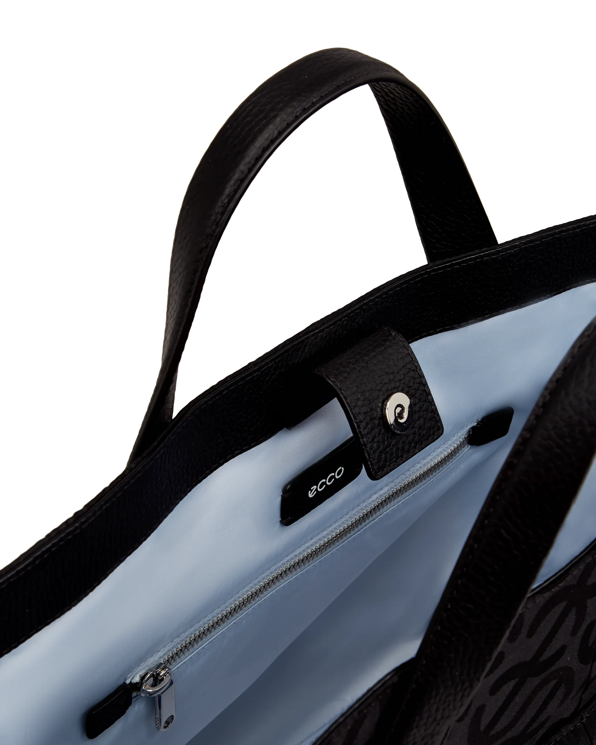 ECCO Tote Shopper aus Leder Schwarz 28X44X14,5 cm