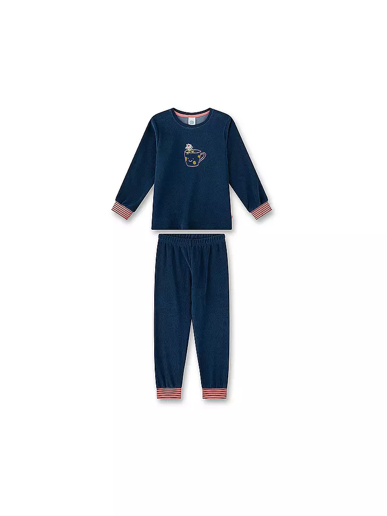SANETTA Mädchen Pyjama dunkelblau
