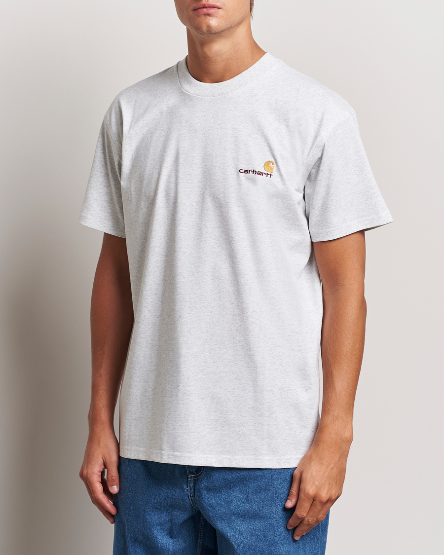 Carhartt WIP American Script Short Sleeve T-Shirt Ash Heather