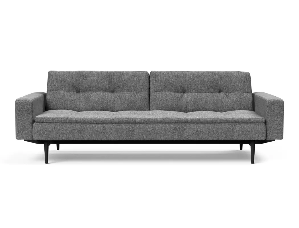 Schlafsofa mit Armlehnen Dublexo Styletto schwarz