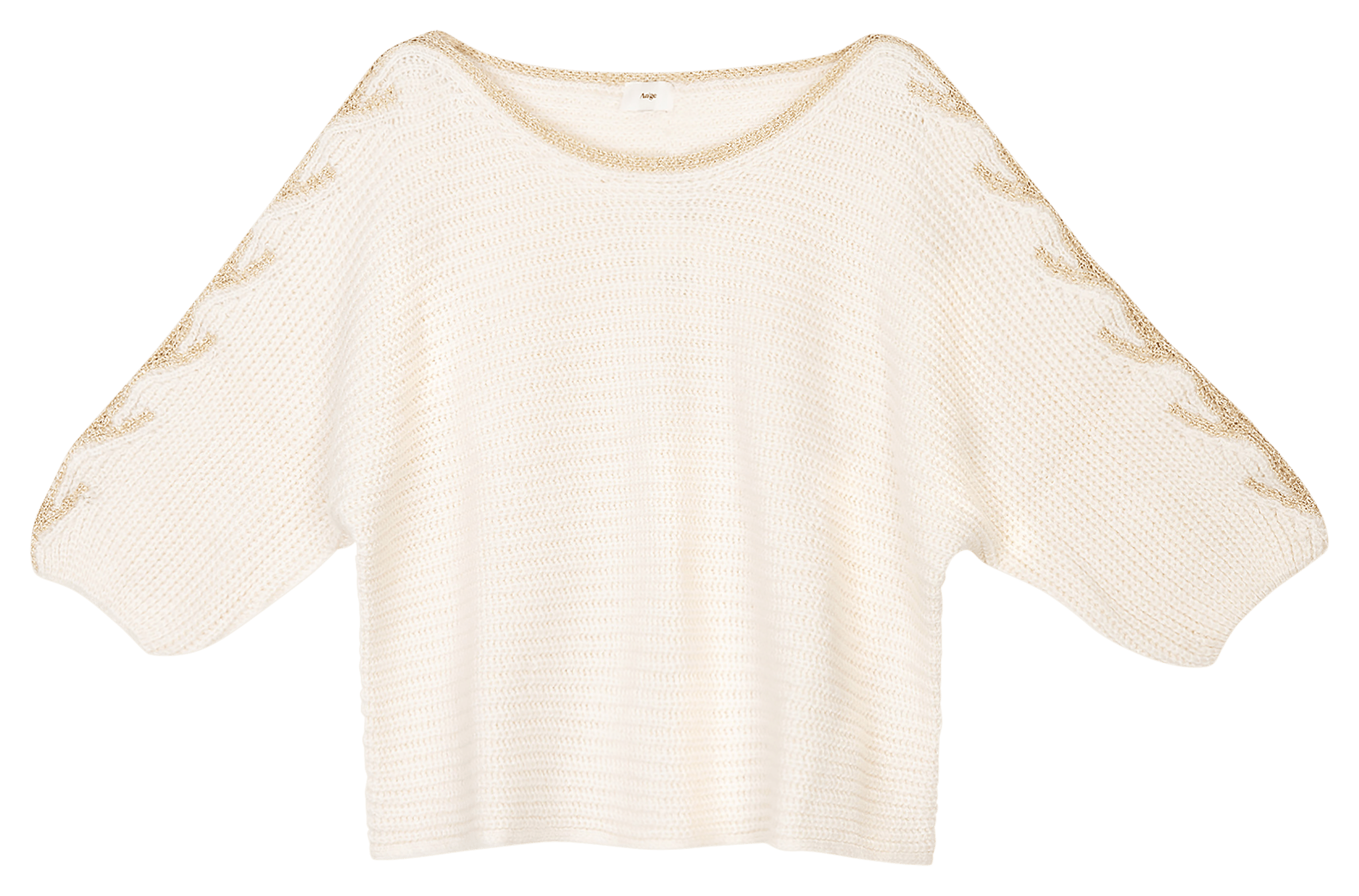 LASHANI - Pull col rond| Blanc
