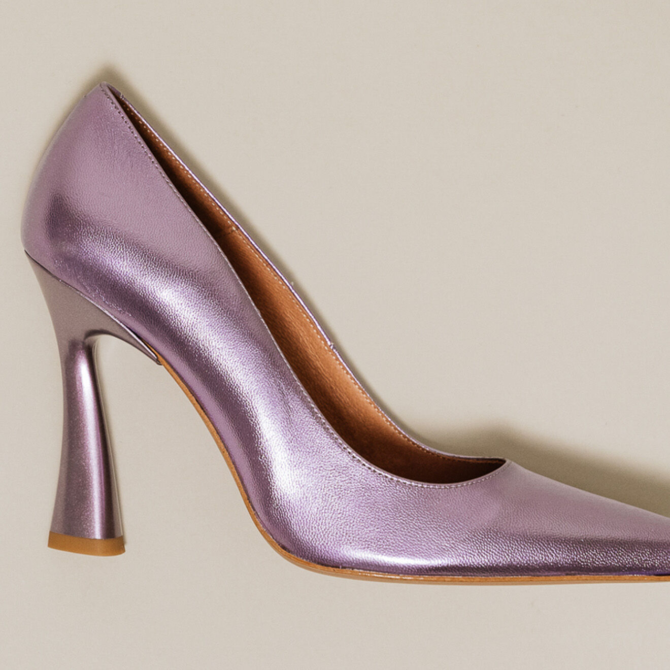 Jonak Escarpins en Cuir Dabate lilas - Talon 10 cm