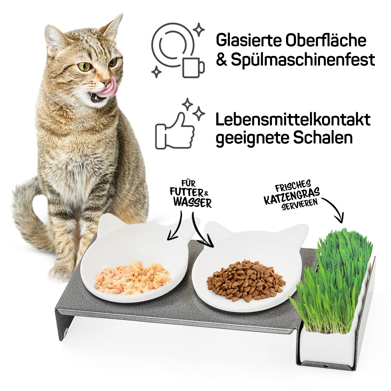 Canadian Cat Company Futterbar Cat Diner Metall