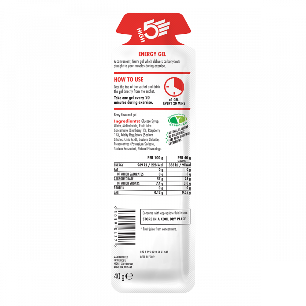 High5 HIGH5 EnergyGel Bær
