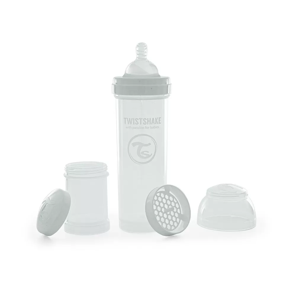 Twistshake Anti-Colic sutteflaske 4 mdr   330 ml - Hvid