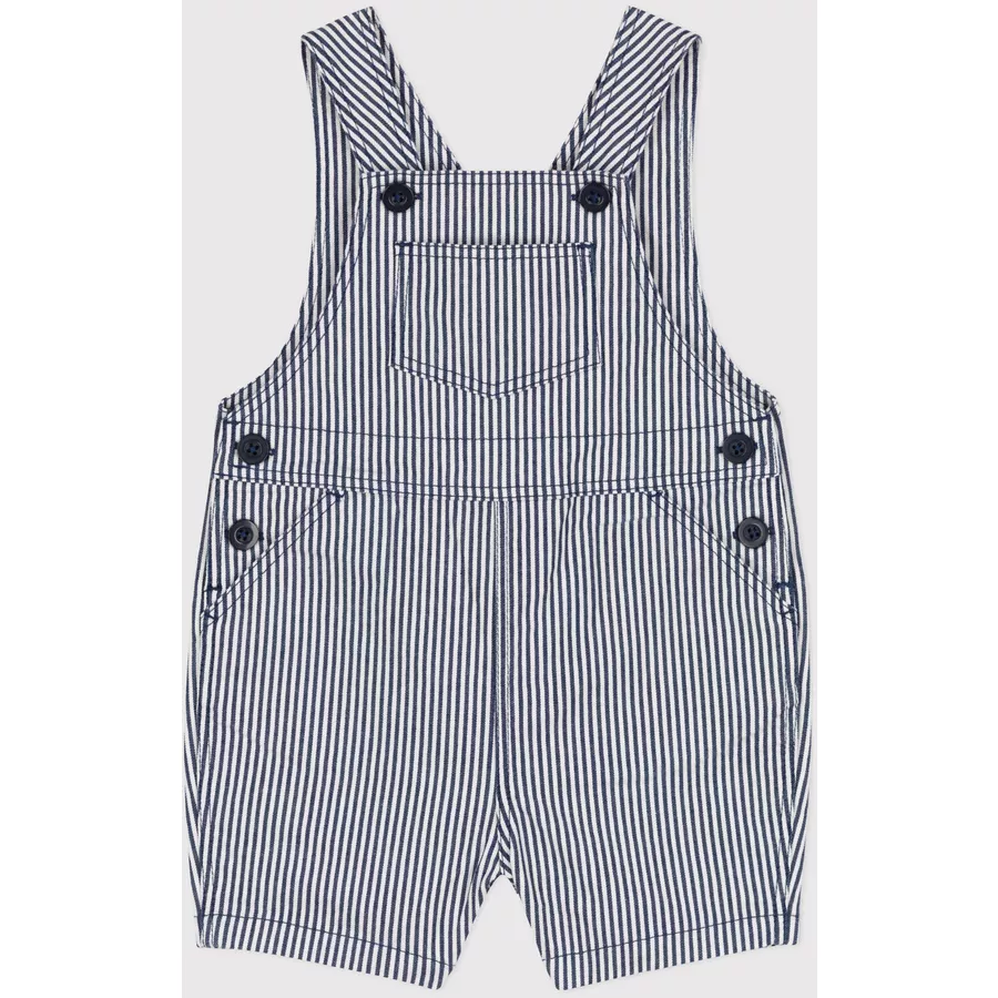 Petit Bateau Kurz-Latzhose Blau Medieval