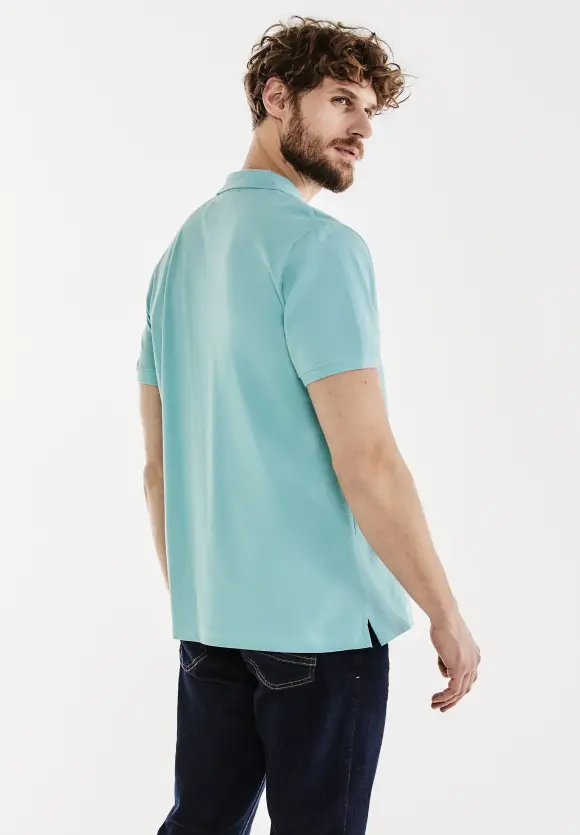 Piquée Poloshirt - aurora turquoise