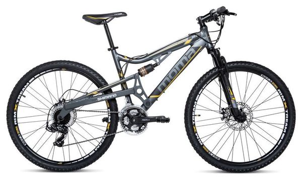 Moma Bikes  Vélo VTT  EQX 27 5 - 5.0   Aluminium  SHIMANO 24V  Freins a Disque  Double Suspension