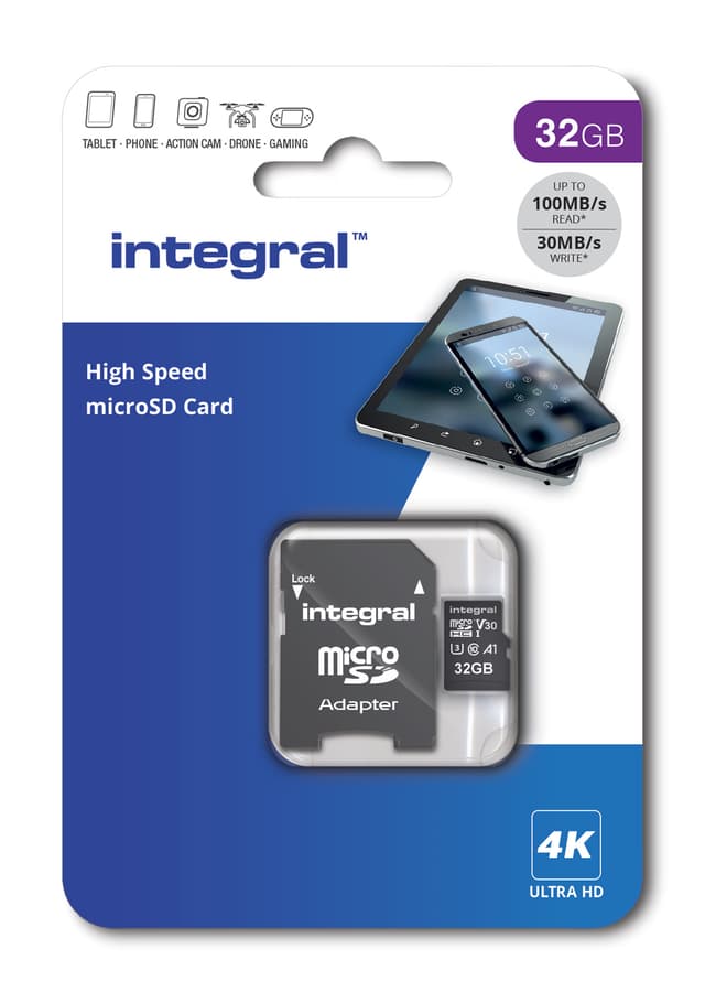 Integral 32GB V30 4K Micro SD card