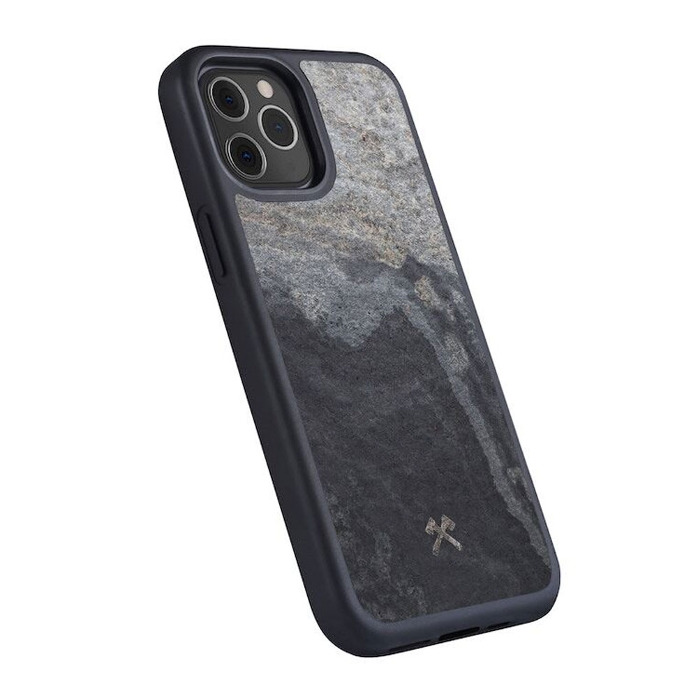 iPhone 12 / iPhone 12 Pro Hülle Stone Edition EcoBump (STO068) - Camo Gray