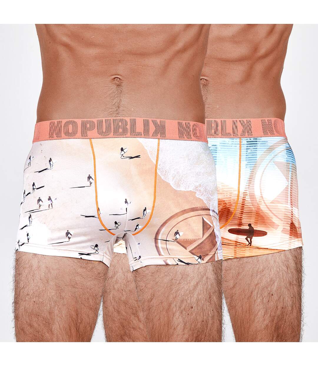 Lot de 2 Boxers Nude Surf