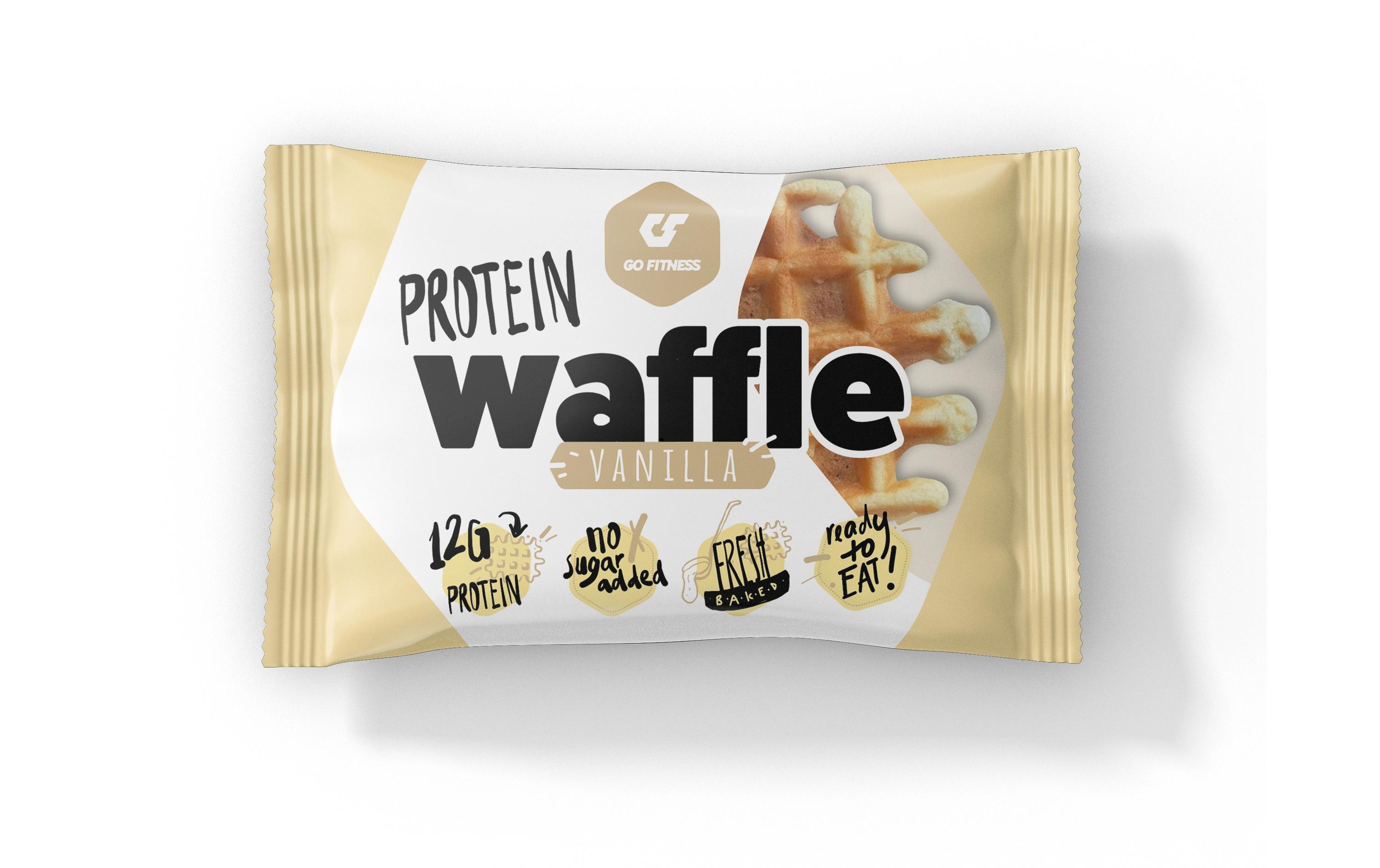 Nutrition Protein Waffle 1 x 50 g, VanilleProtein Waffel mit Kakao- und Schokoladenüberzug