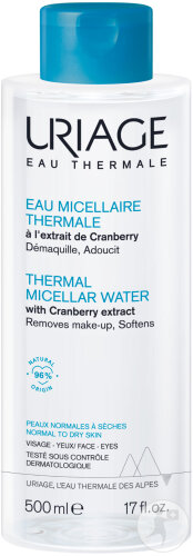 Uriage Eau Thermale Eau Micellaire Thermale Peaux Normales À Sèches Flacon 500ml