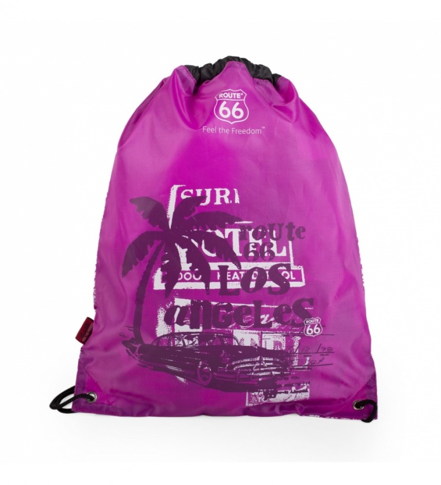 Mochila Route 66 Maryland Lilás - 34x42 cm