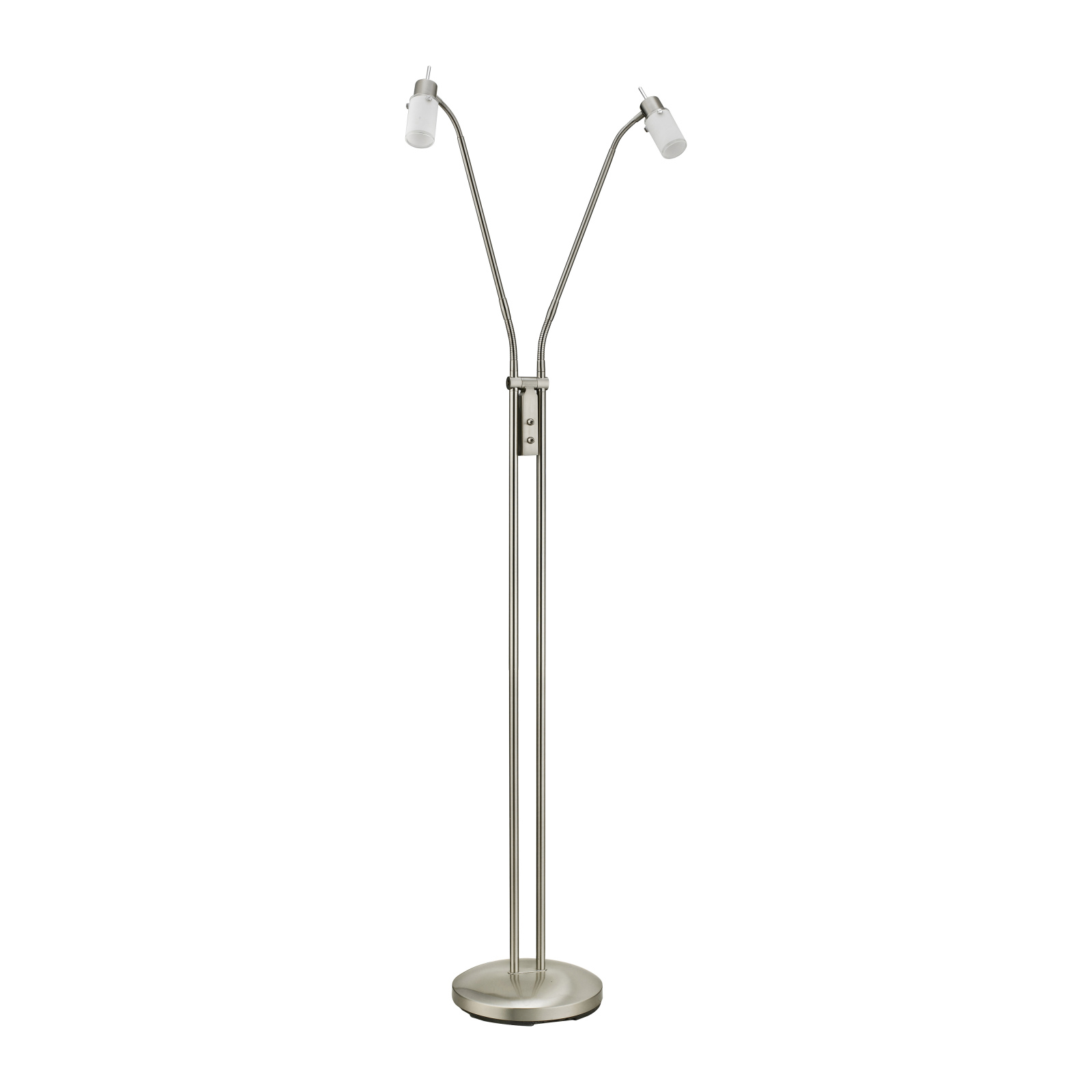 LED-Stehlampe MAX LED - Nickel matt - Flexarme