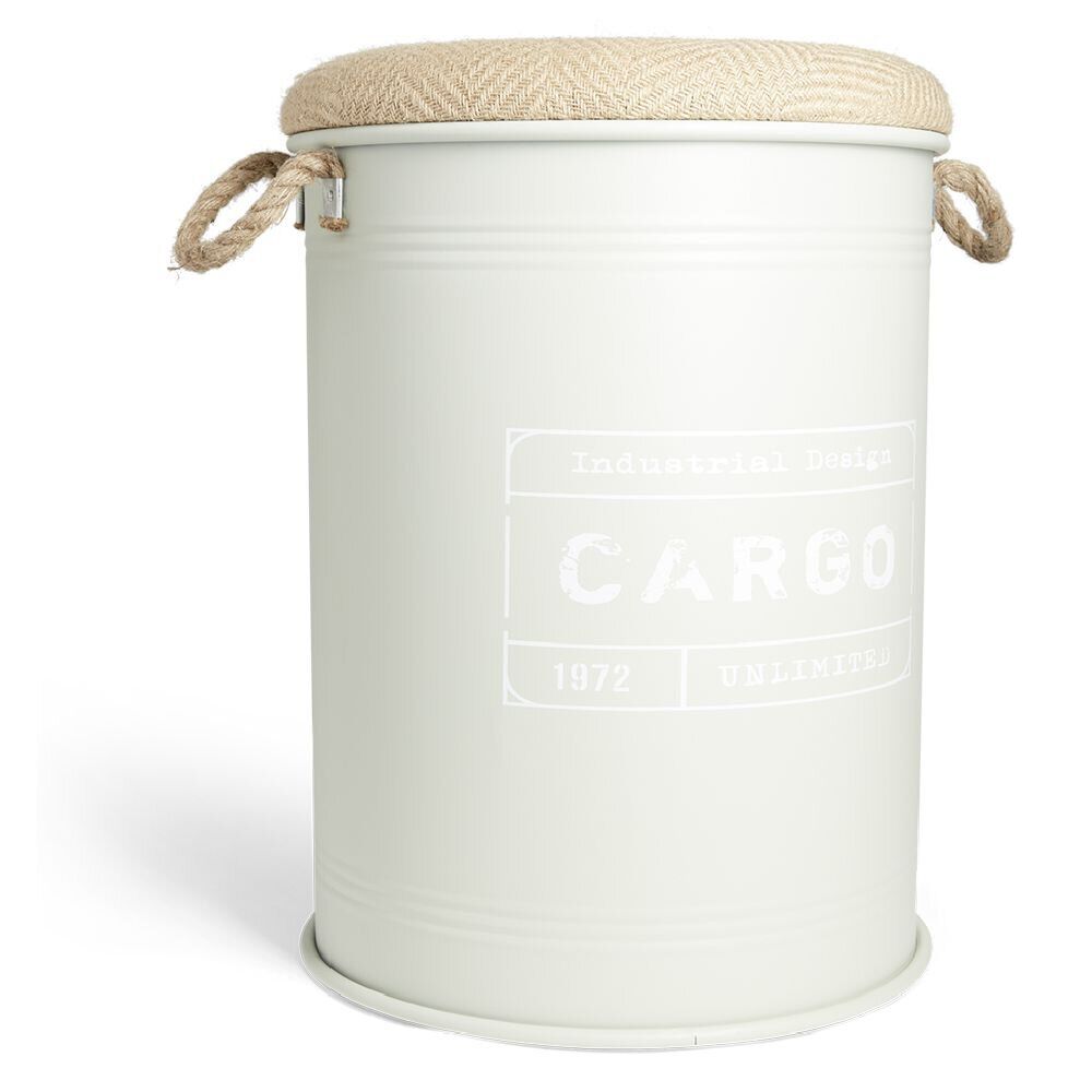 Pouf coffre de rangement grand modèle Ø40xH54,5cm vert