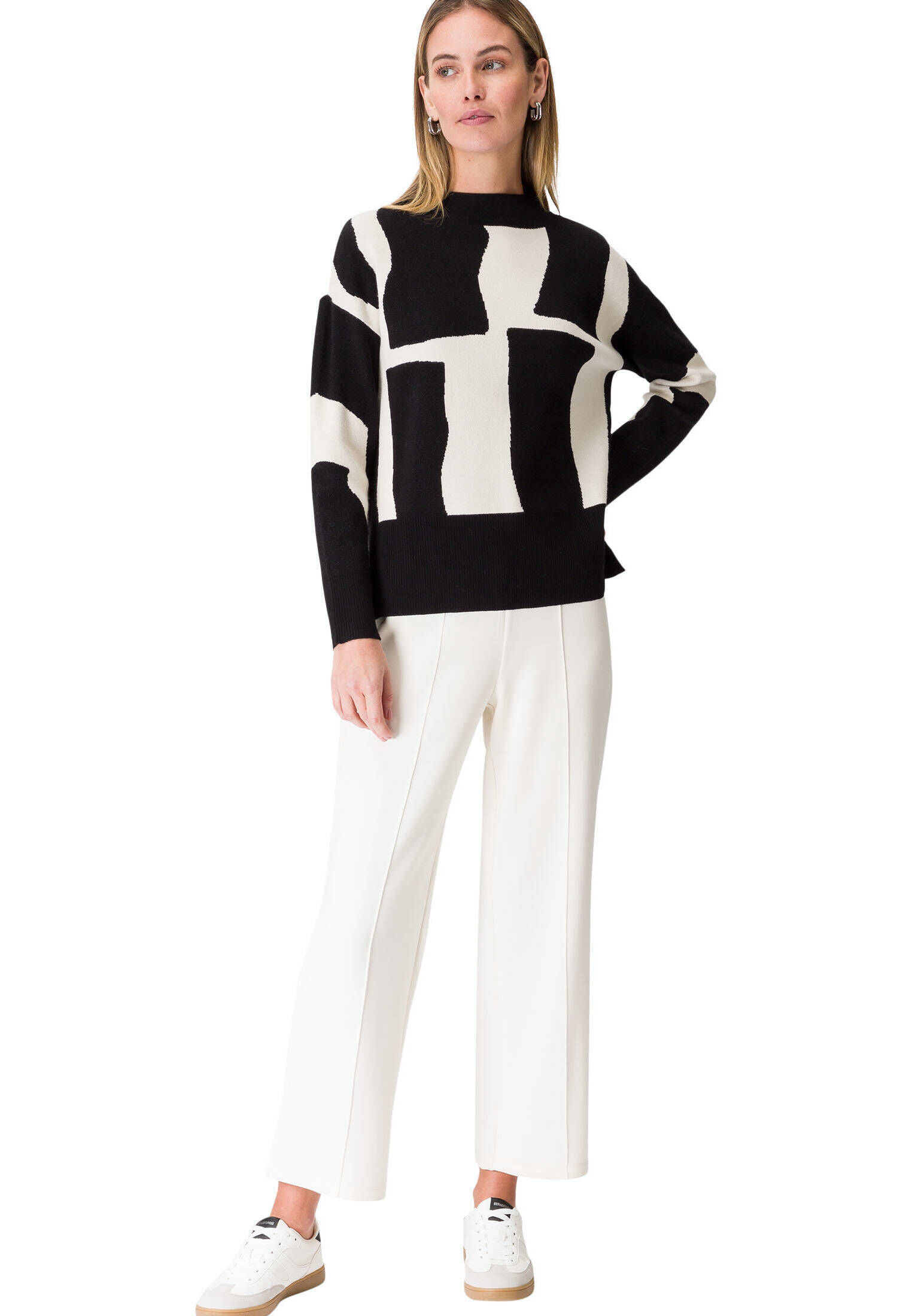 zero| Damen Pullover mit grafischem Print
