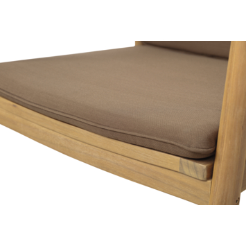 Loungestoel Pip bruin hout