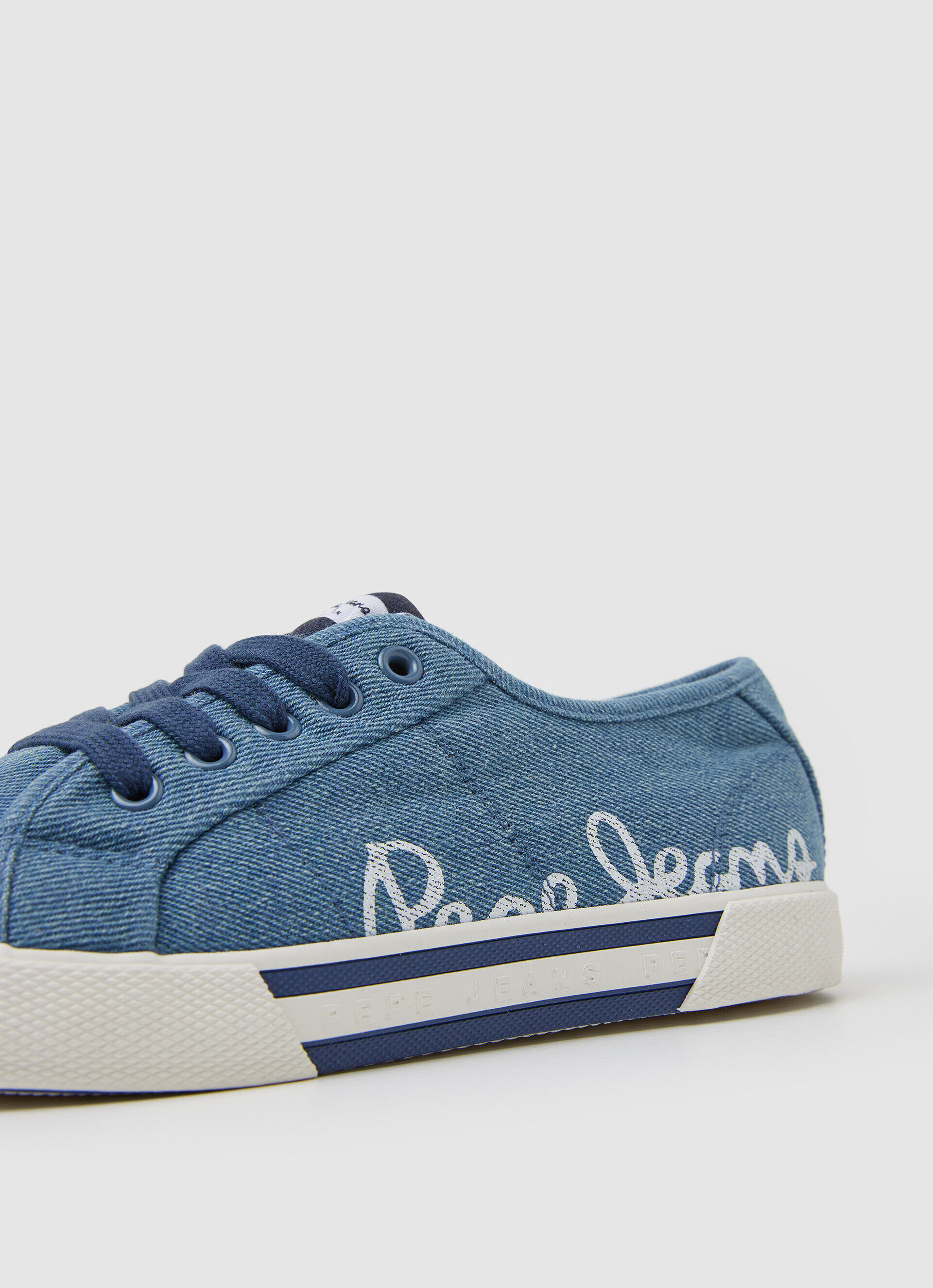 Tênis básico Brady Jeans - azul de fábrica