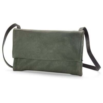 Damen-Schultertasche Clutch, Grün