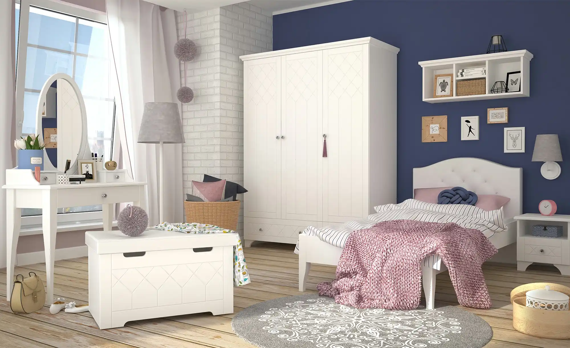 Truhe Royal White