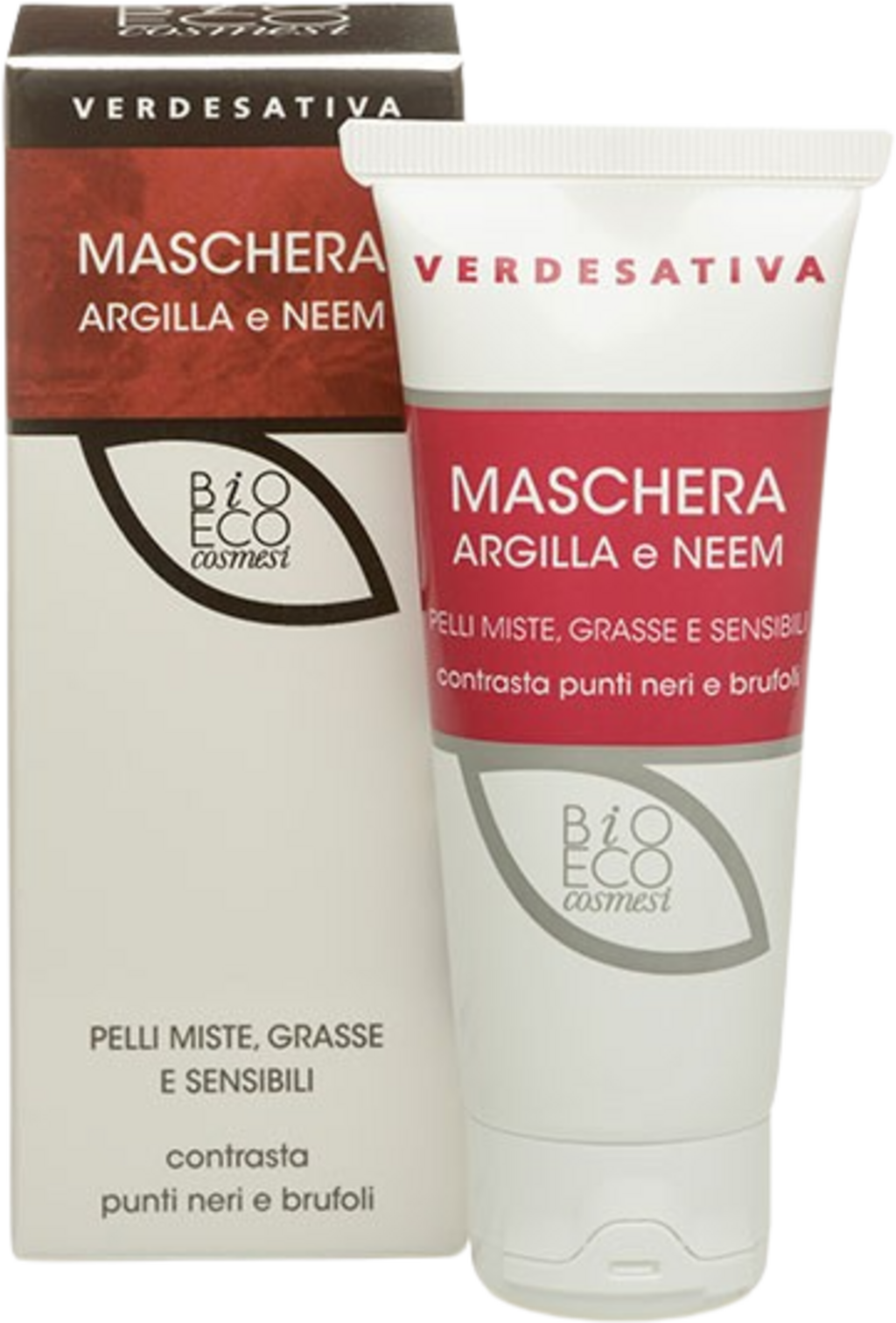 VERDESATIVA  Gesichtsmaske Tonerde & Neem, 75 ml
