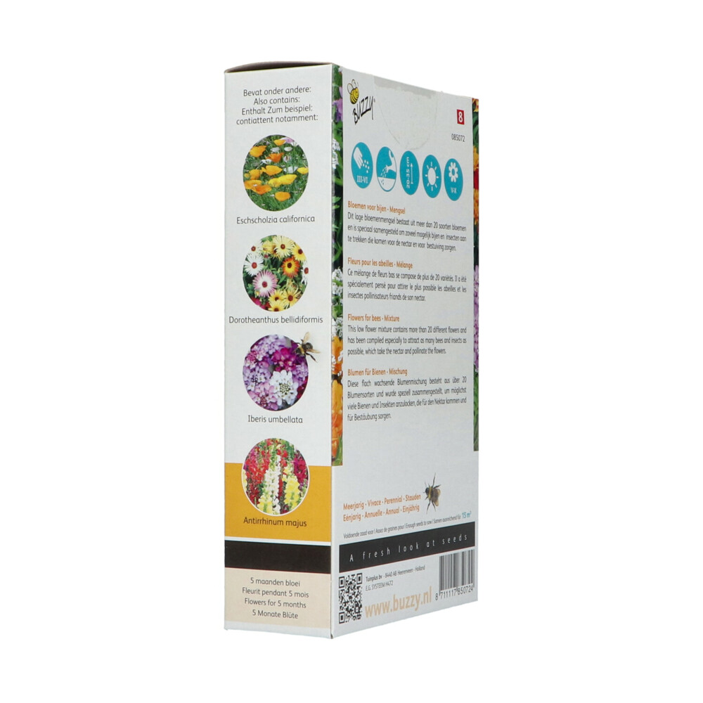 Buzzy Friendly Flowers Laag 15 m² Bijen
