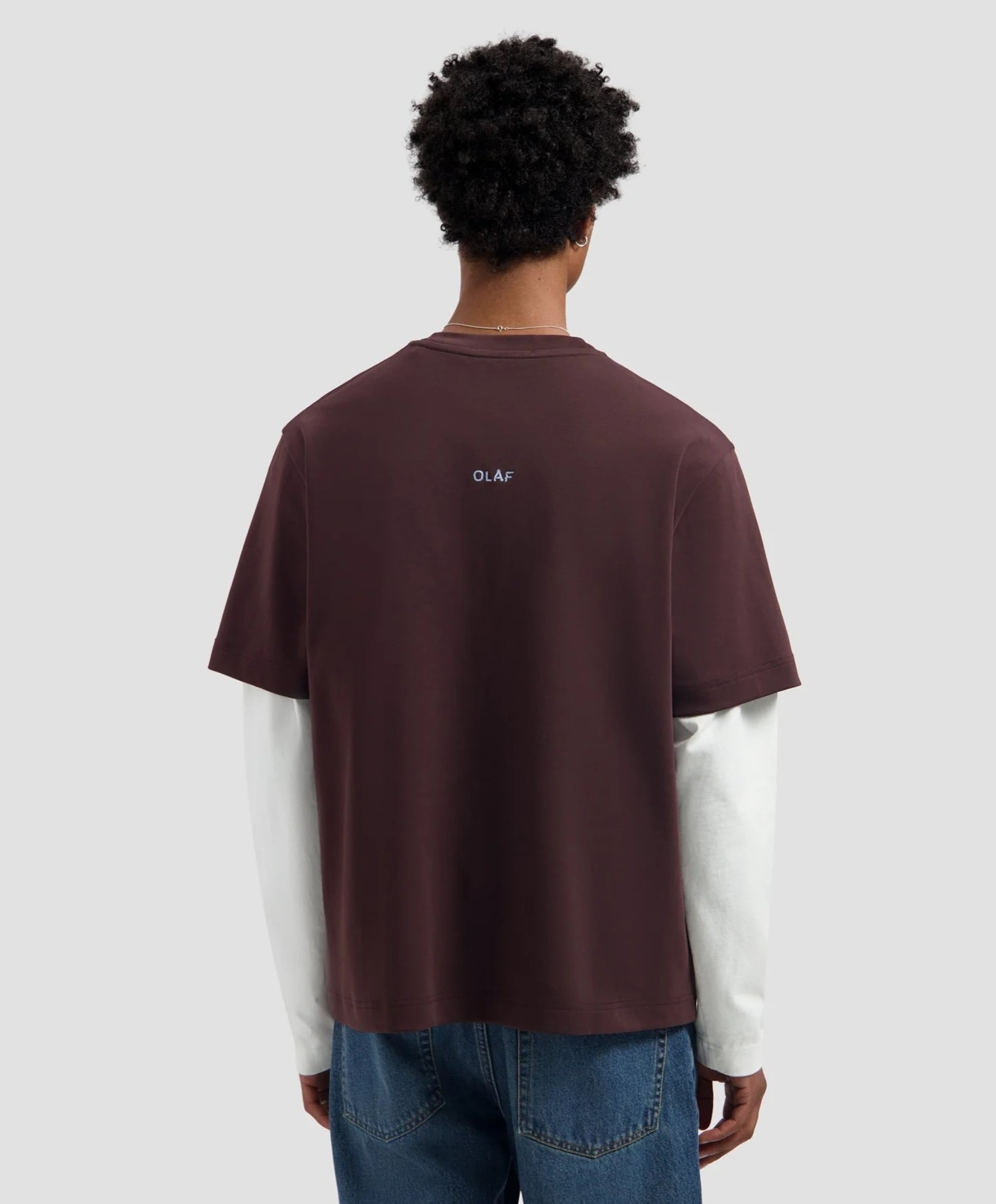 Olaf Heren T-shirt bruin