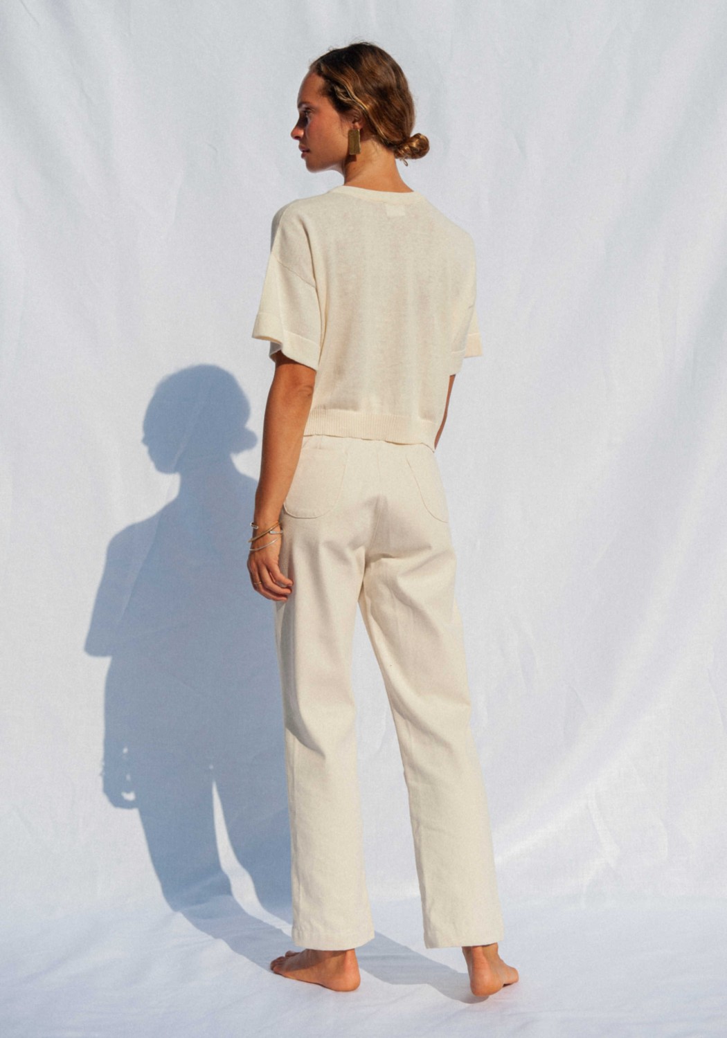 Jungle Folk Knit Top El Sur Ivory