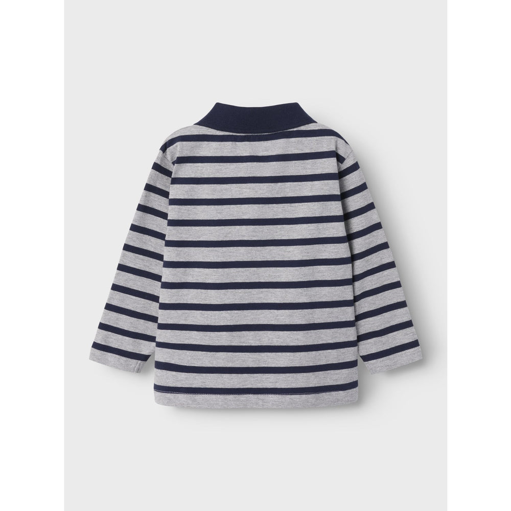 Køb Name It Grey Melange Nmmotis Ls Nreg Polo
