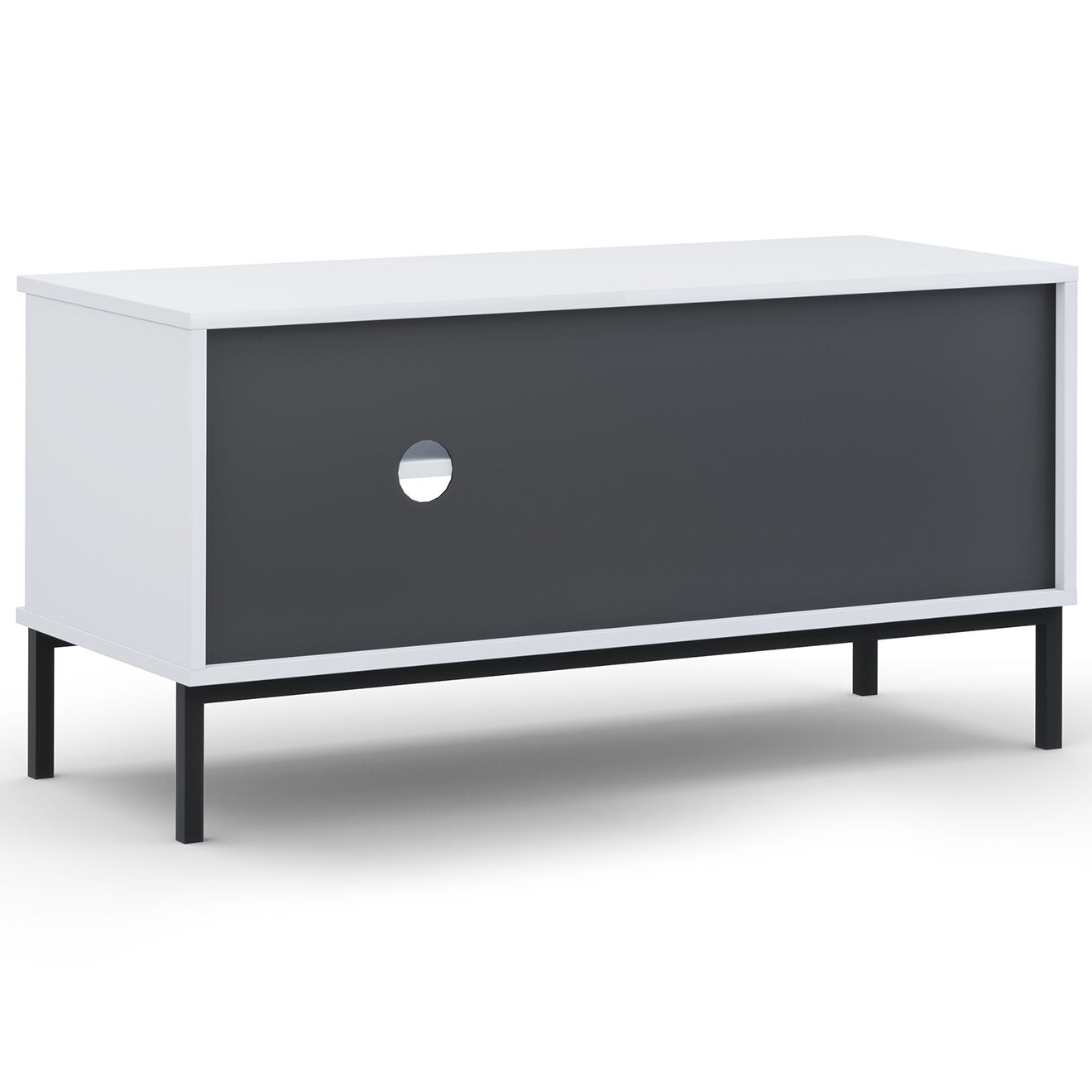 Cosmopolitan Design Meuble TV Query blanc - 101x41x50 cm