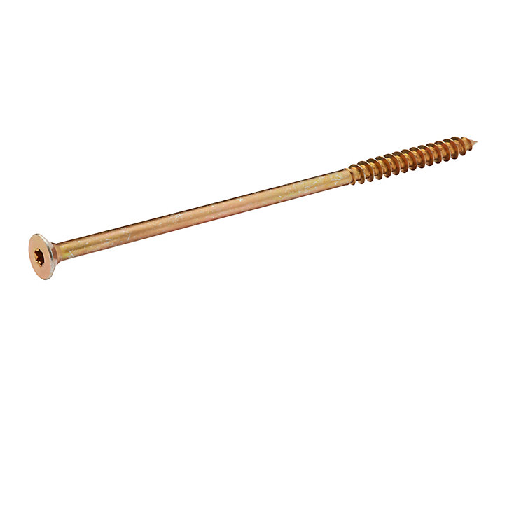 Vis à bois torx zinguée jaune 10x220 mm - 1 pièce