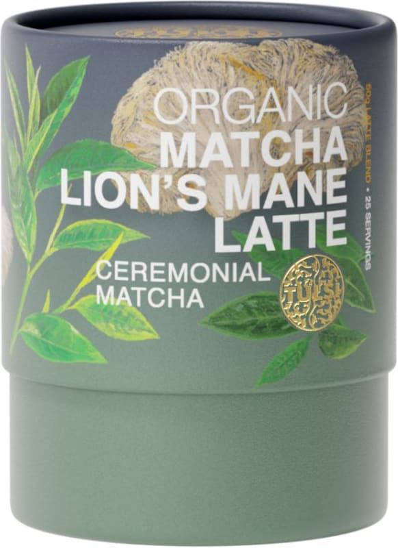 Tulsi Matcha Lion's Mane Latte