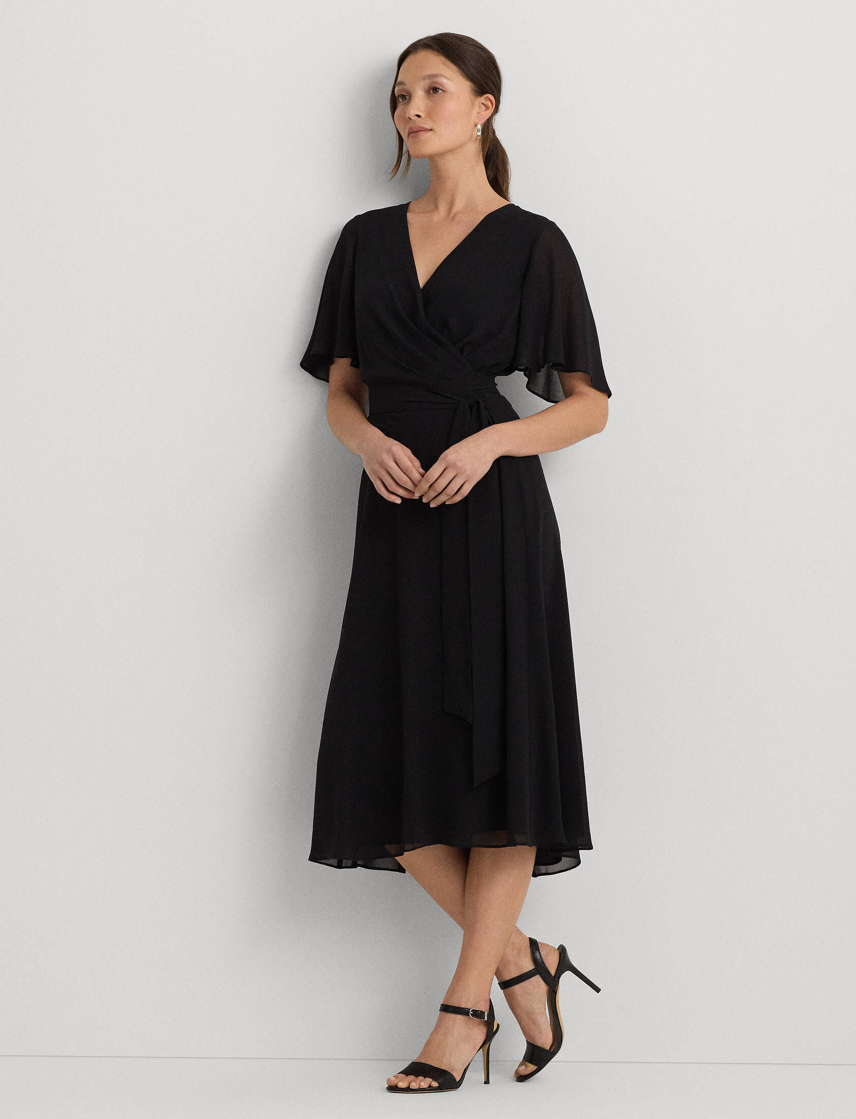 Lauren Ralph Lauren| Damen Kleid in Wickeloptik Fit-and-Flare