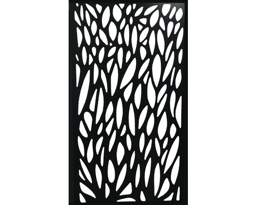 Design inzetstuk Konsta WPC breed aluminium, zwart