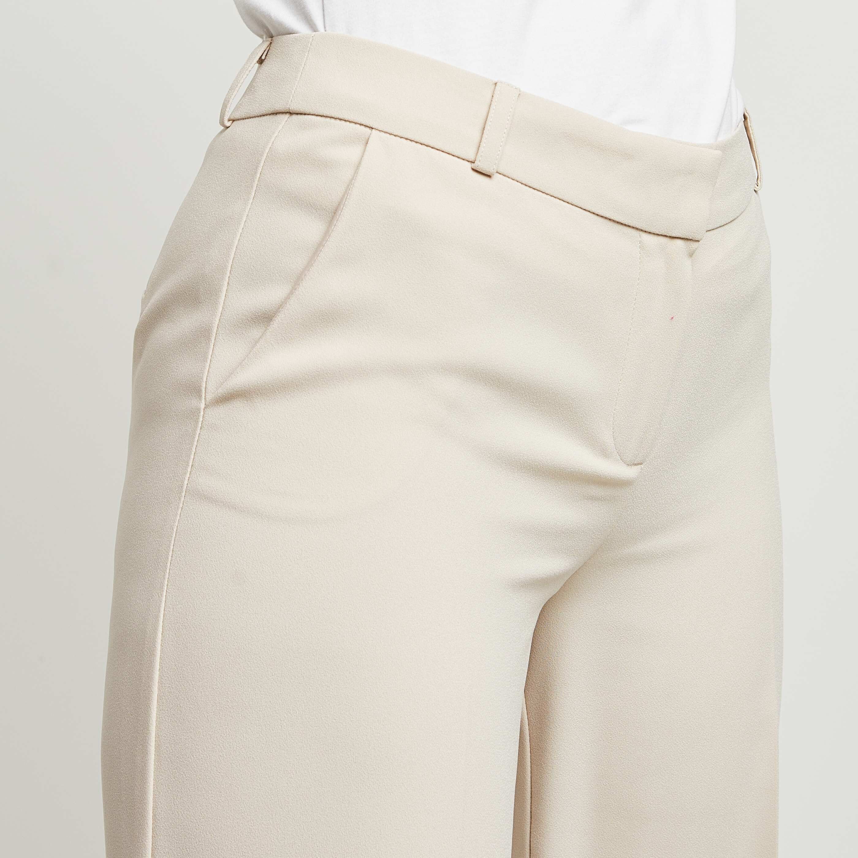 Pantalon large femme - BEIGE