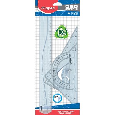Maped Geometric - Kit de traçage 4 pièces