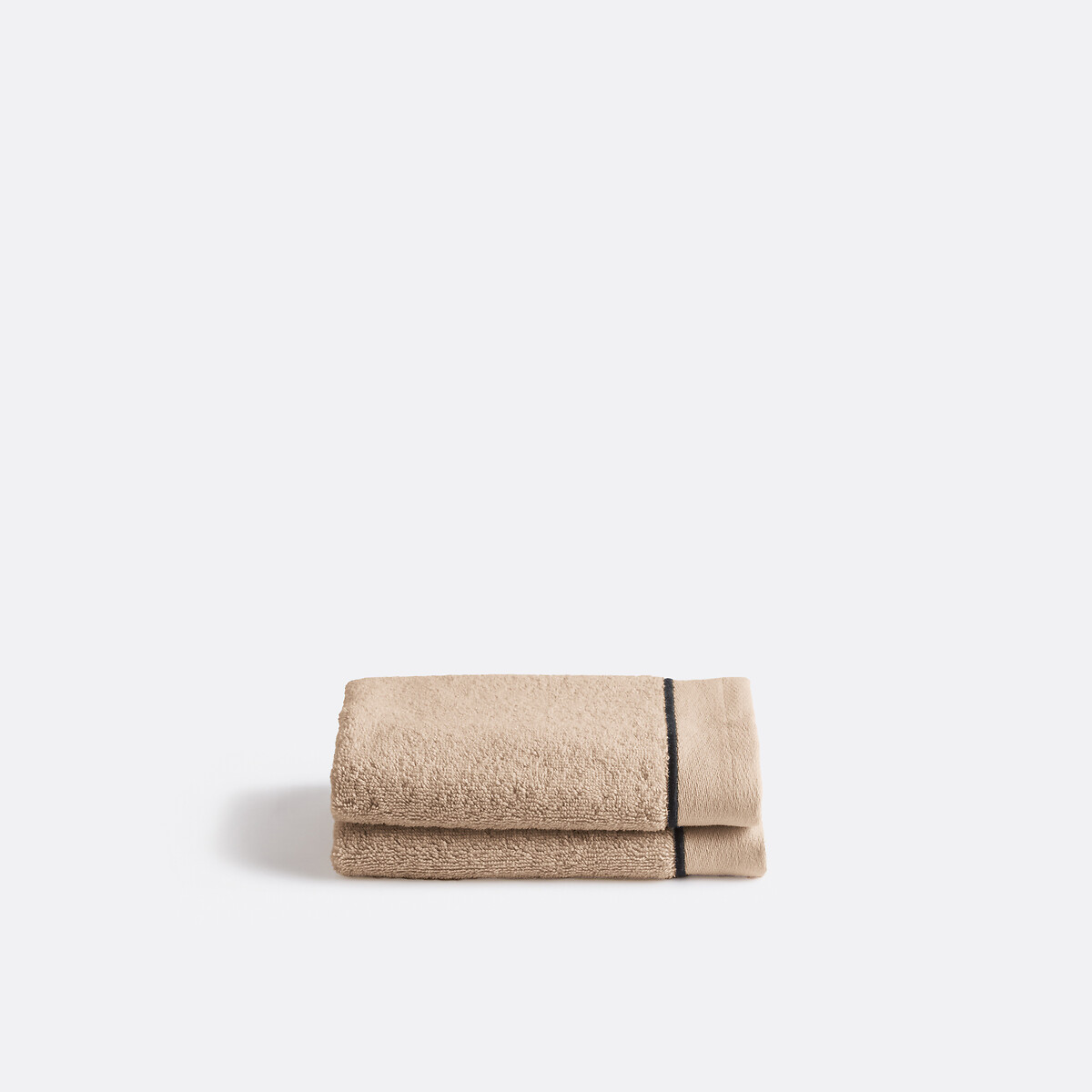 LA REDOUTE INTERIEURS<br>Conjunto de 2 toalhas de hóspedes Victor 675 g/m2