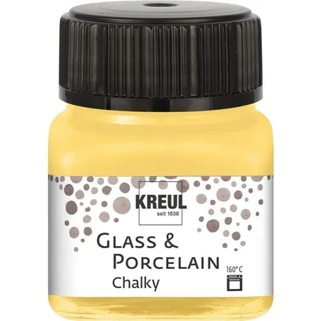 KREUL Glass & Porcelain Chalky, yellow safran, 20 ml