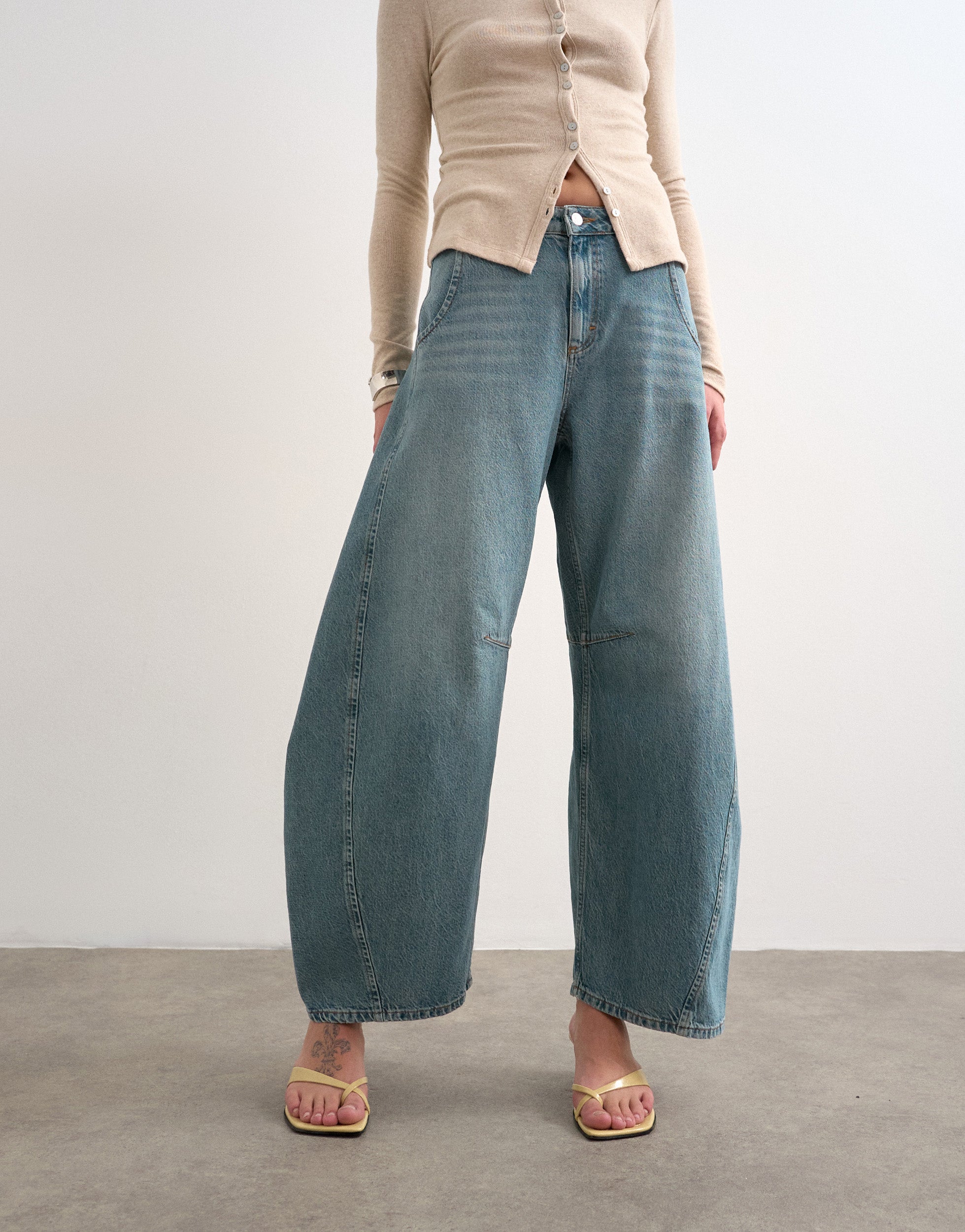 TSEMMA High rise Barrel fit Jeans